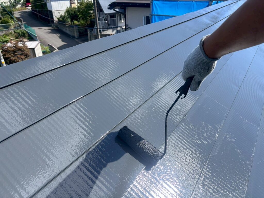 屋根無機上塗り