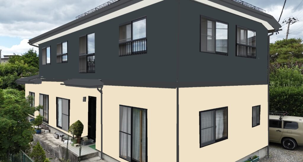 施工前カラーシュミーレーション