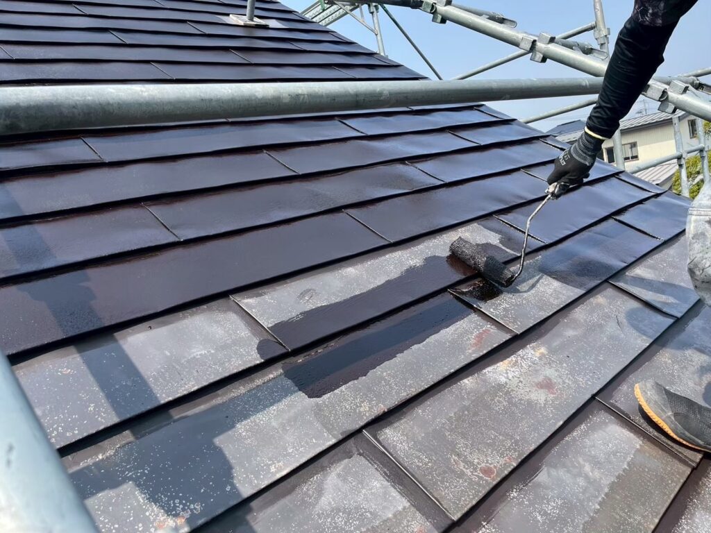 屋根エポキシ下塗り