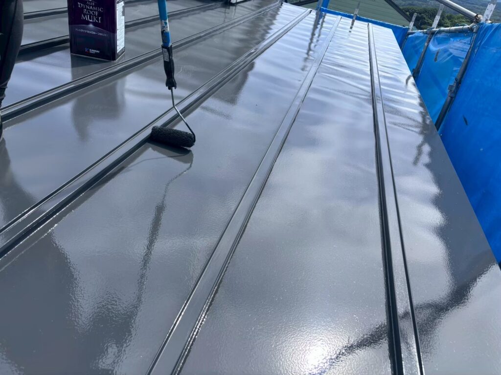 屋根無機上塗り