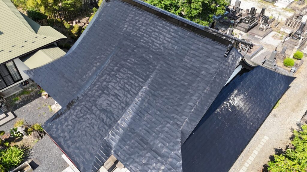 山形県山形市 山形県山形市長泉寺  金属屋根【ラジカル3回塗り】面積248㎡